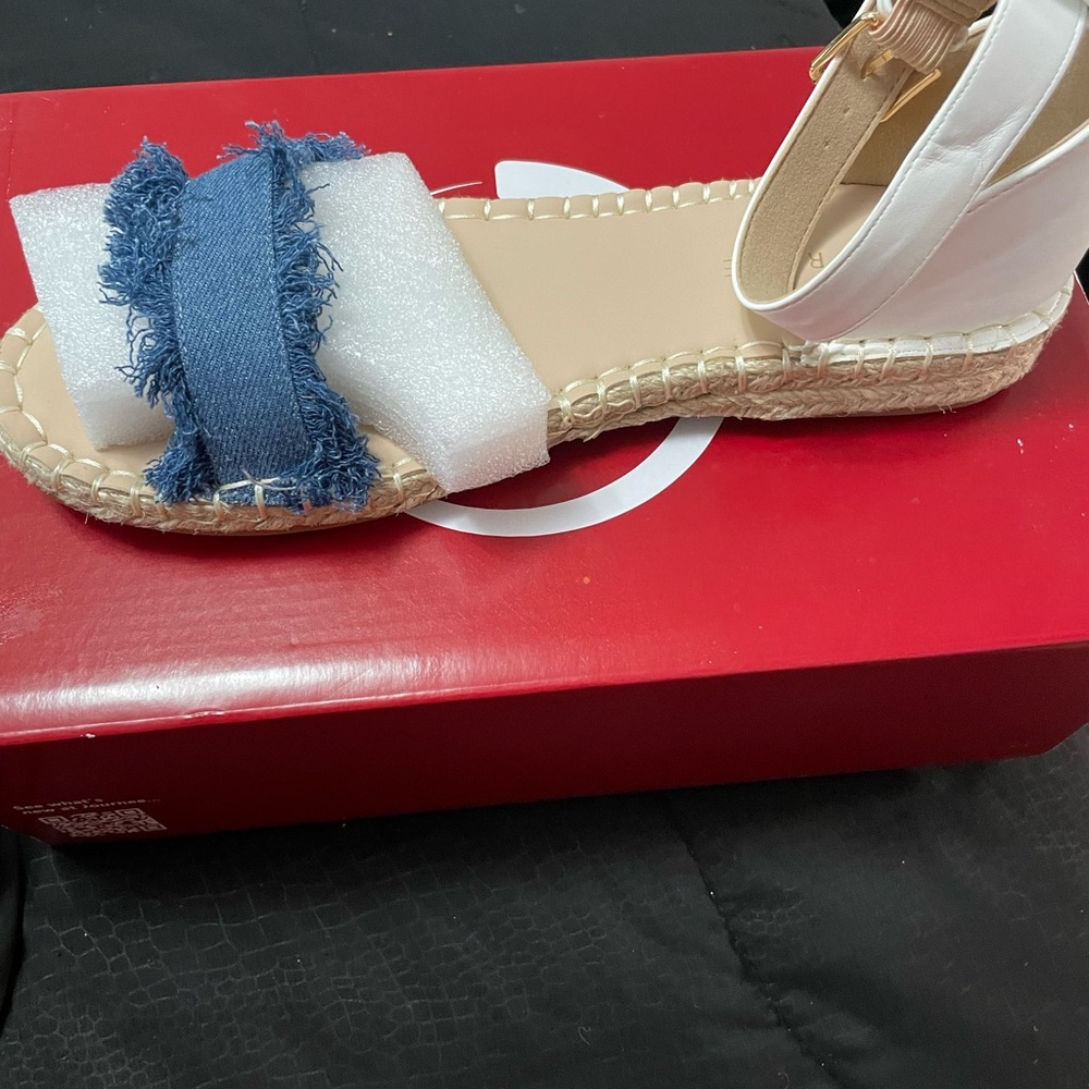 Denim Women's Sandals - Blue